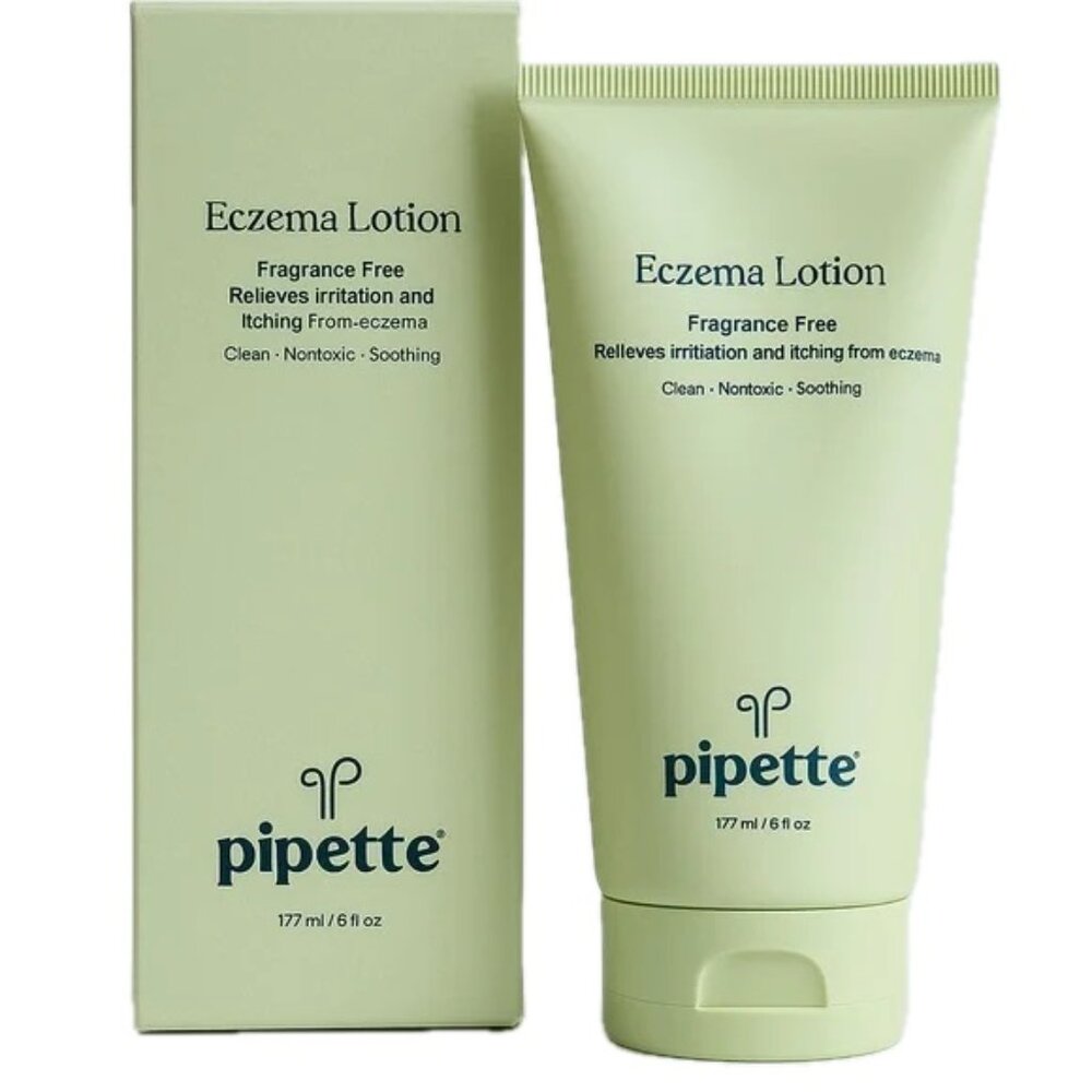 NWT Pipette Eczema Lotion 177ml / 6 fl oz Fragrance Free Soothing Hypoallergenic